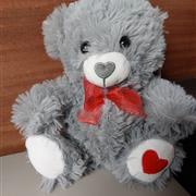grey heart bear