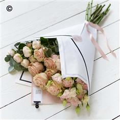 Beautifully Simple Flat Bouquet Pink Large