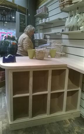 New shop counters going in.