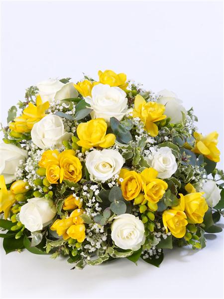 Roses and White Freesias Posy